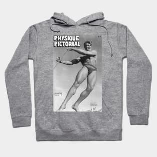 PHYSIQUE PICTORIAL - Vintage Physique Muscle Male Model Magazine Cover Hoodie